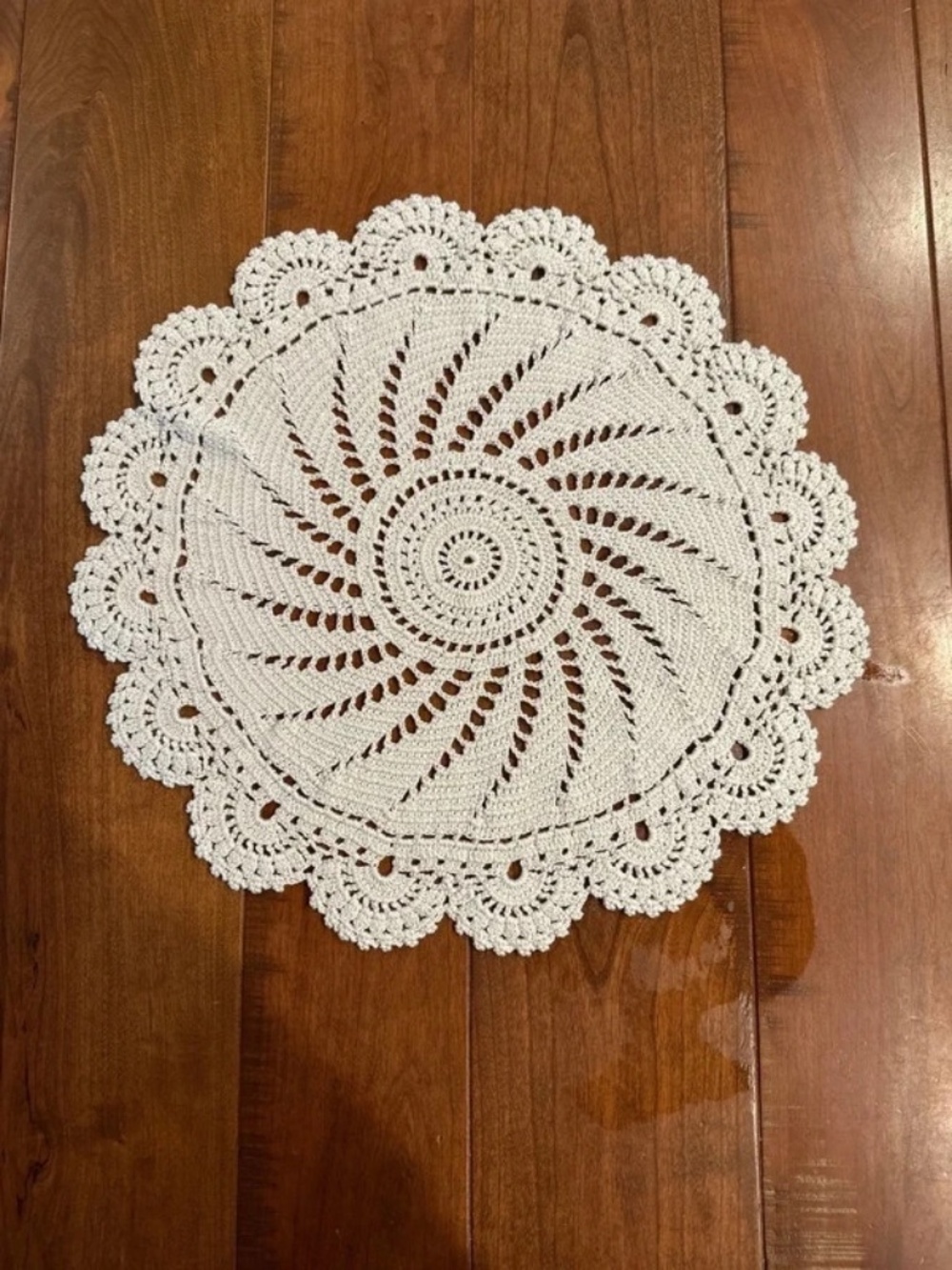 Vintage Handcrafted 14” Crochet Doily